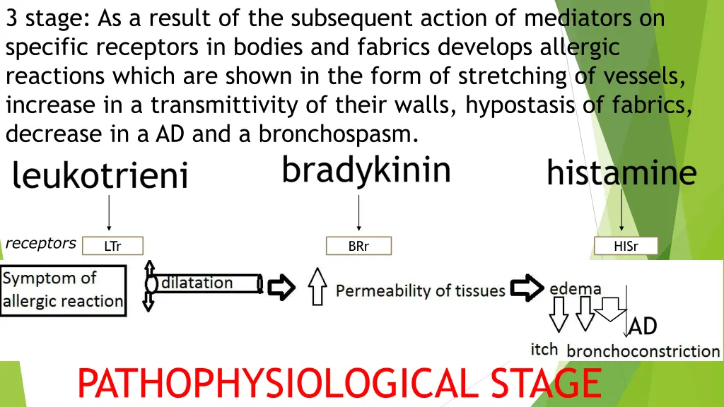 3 stage as a result of the subsequent action