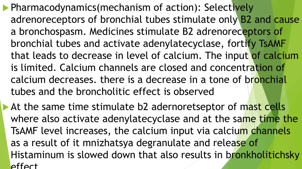 pharmacodynamics mechanism of action selectively