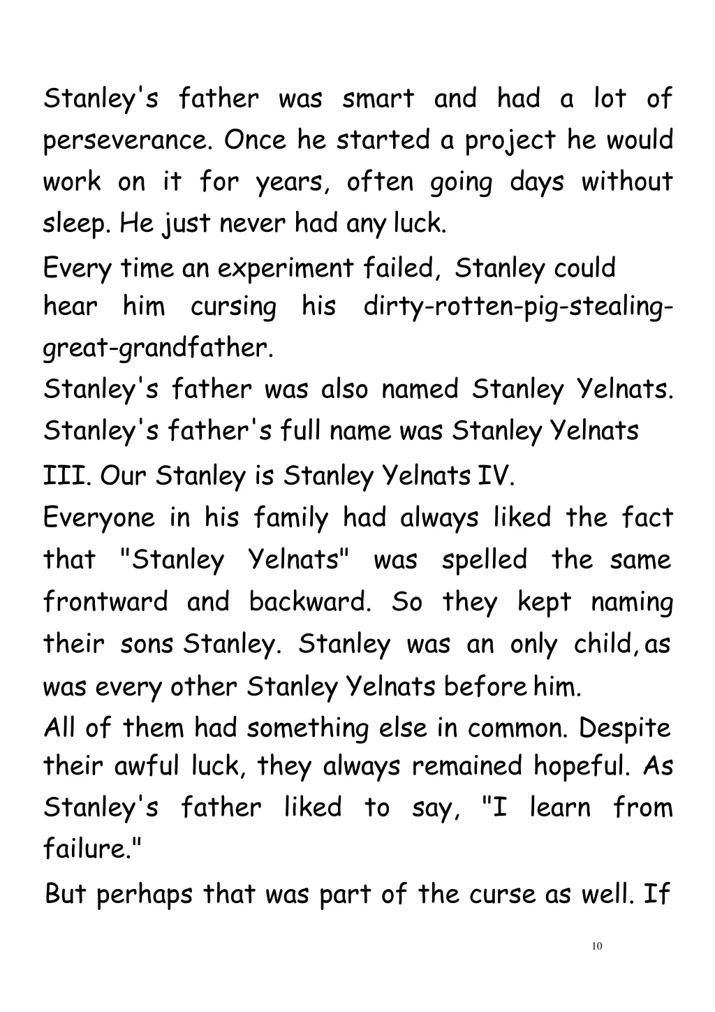 stanley s father was smart