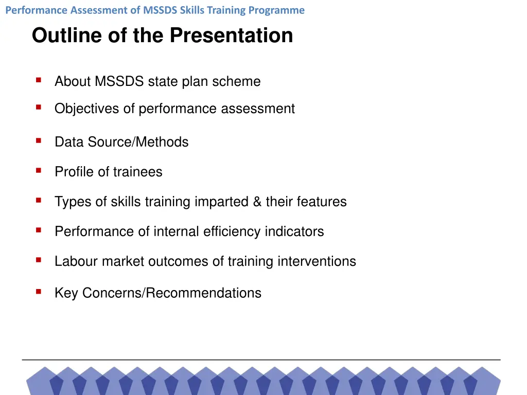 performance assessment of mssds skills training