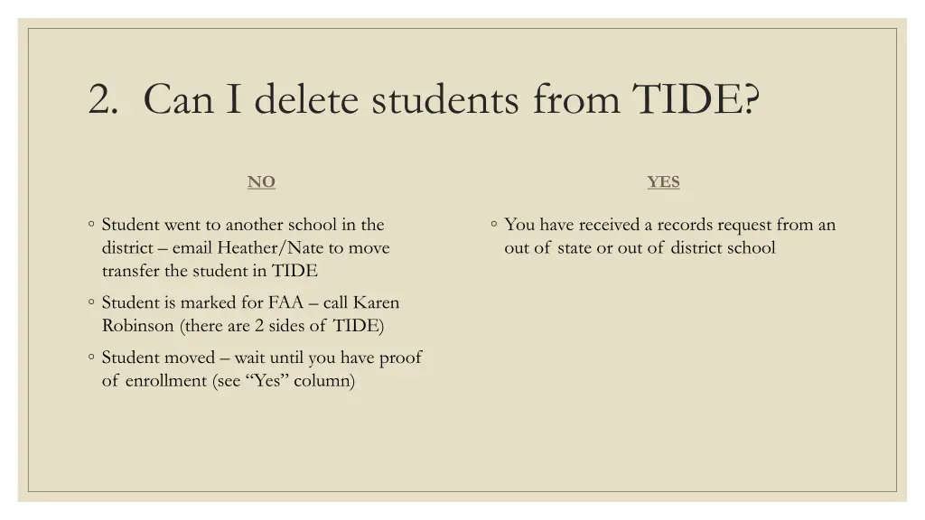 2 can i delete students from tide