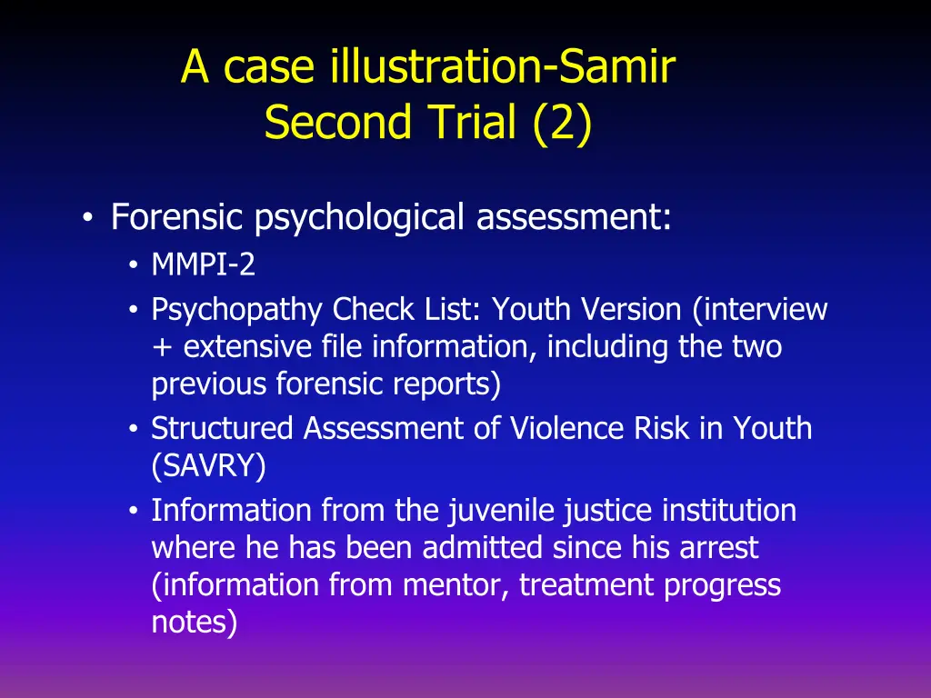 a case illustration samir second trial 2 1