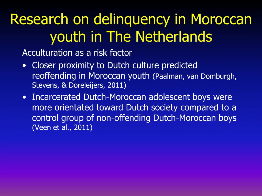 research on delinquency in moroccan youth 5