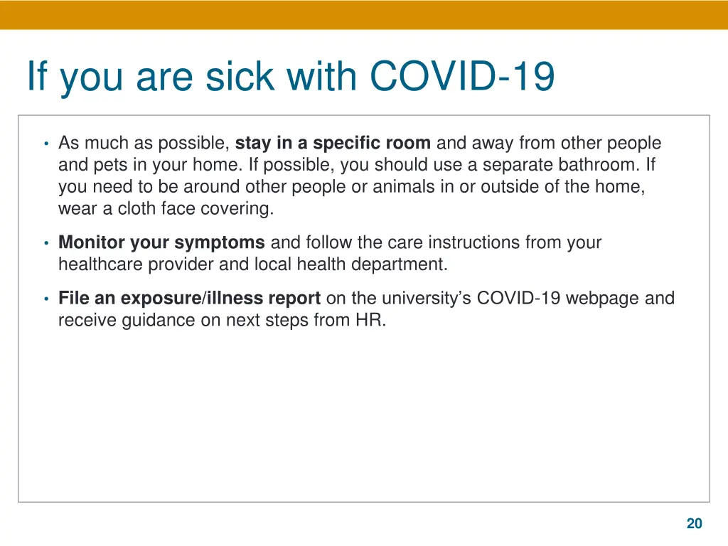 if you are sick with covid 19 1