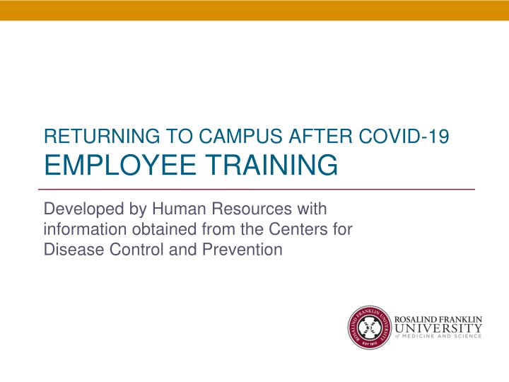 returning to campus after covid 19 employee