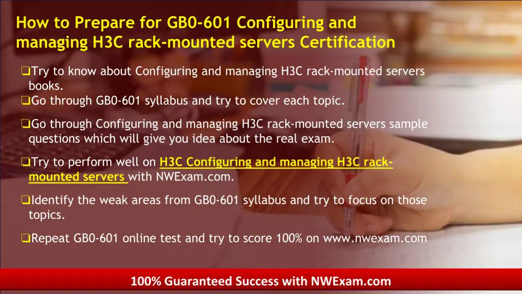 how to prepare for gb0 601 configuring