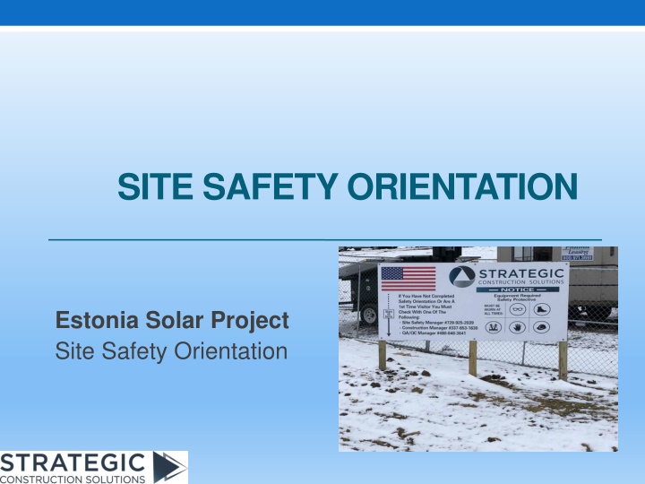 site safety orientation