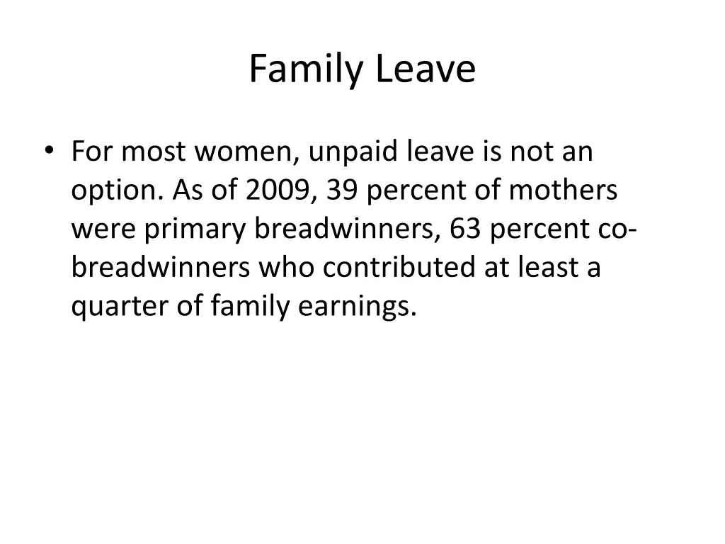 family leave