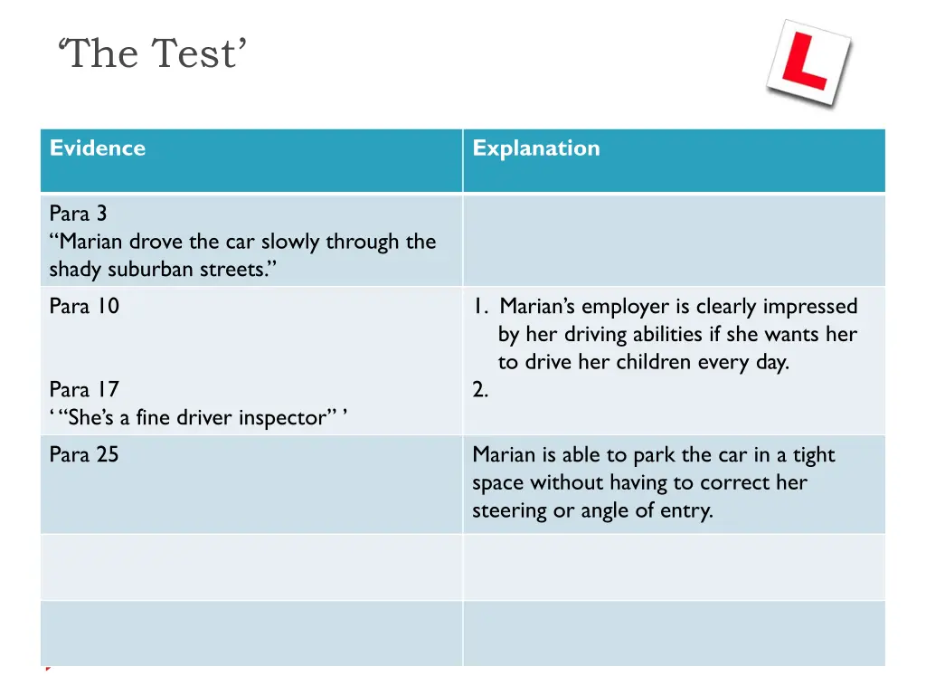 the test 11