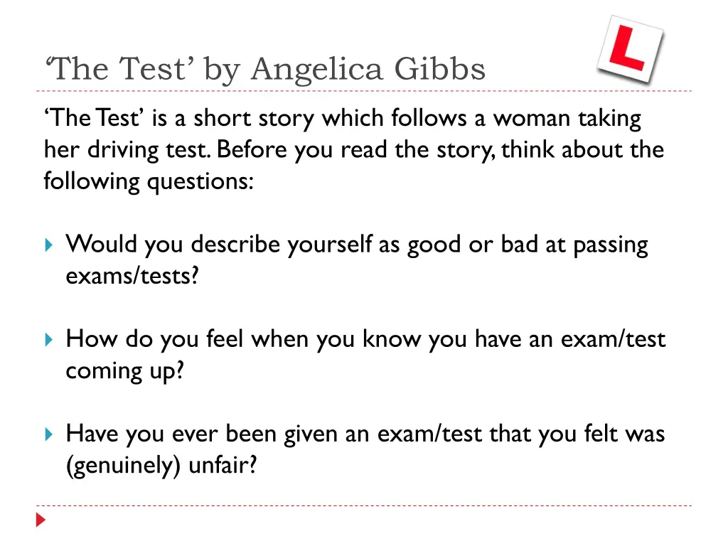 the test by angelica gibbs 1