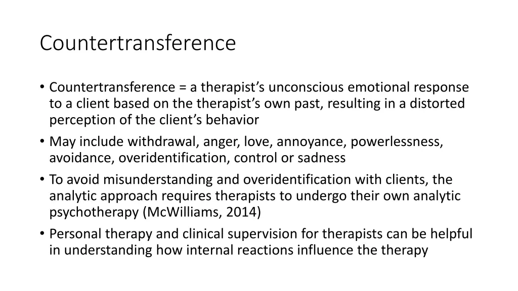 countertransference