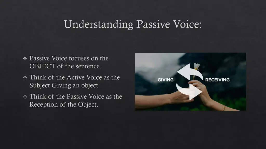 understanding passive voice