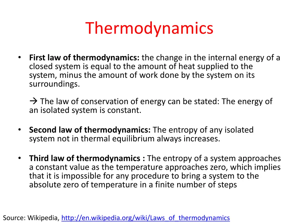 thermodynamics