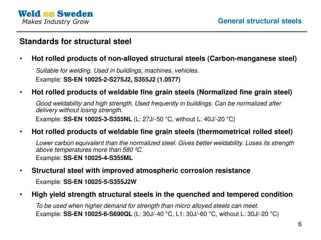 general structural steels