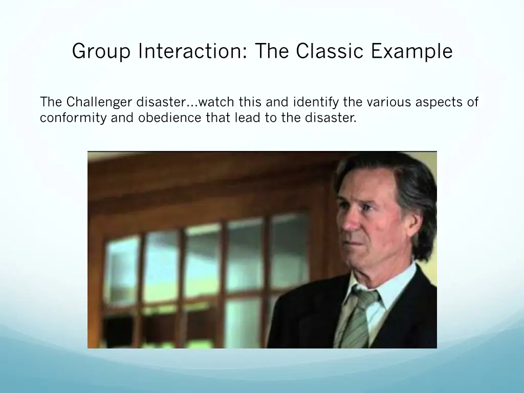 group interaction the classic example