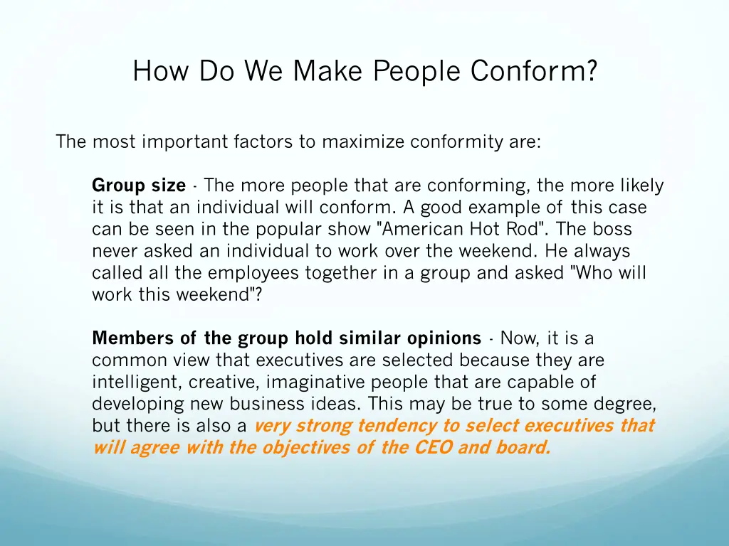 how do we make people conform 1