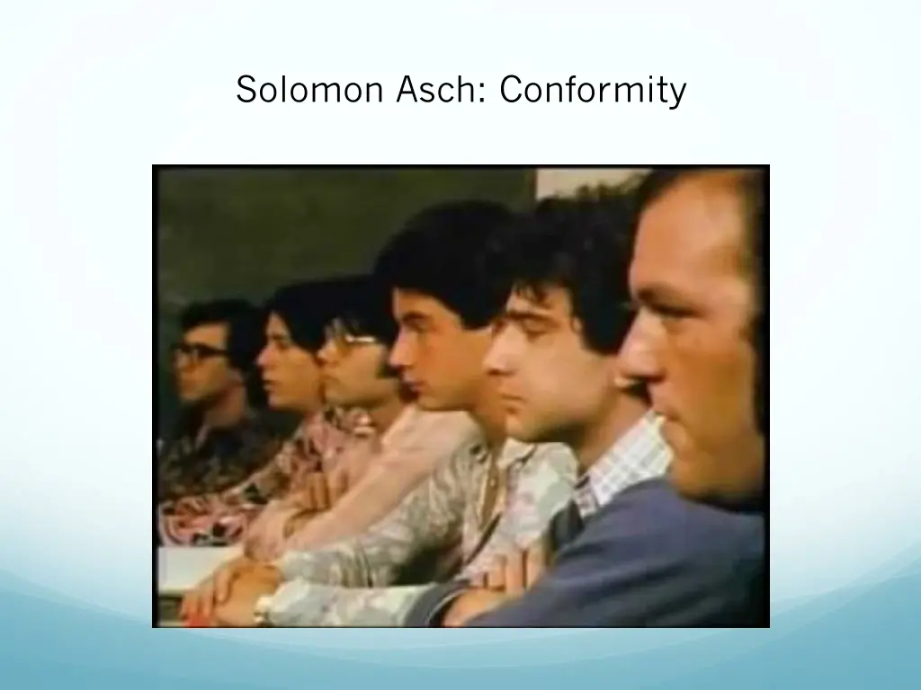 solomon asch conformity