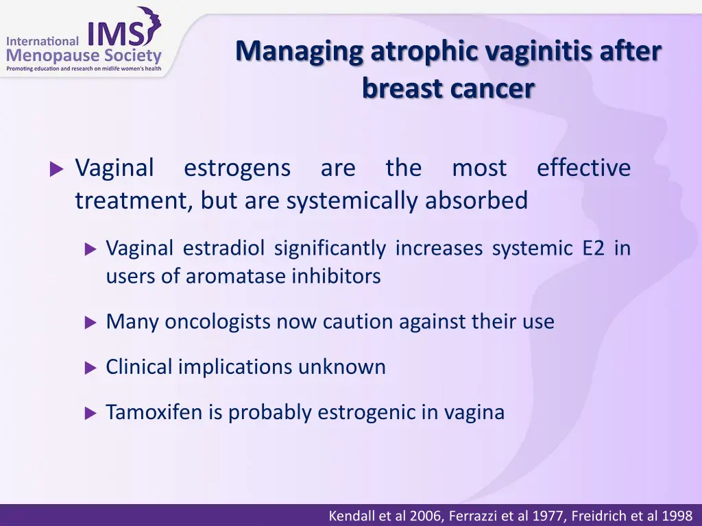 managing atrophic vaginitis after breast cancer 1