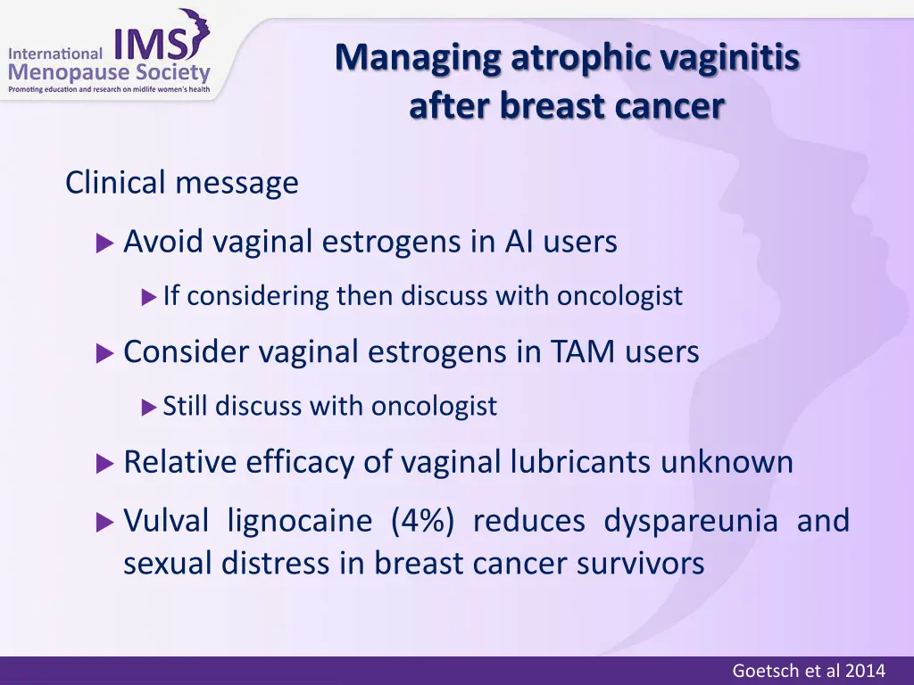 managing atrophic vaginitis after breast cancer 2