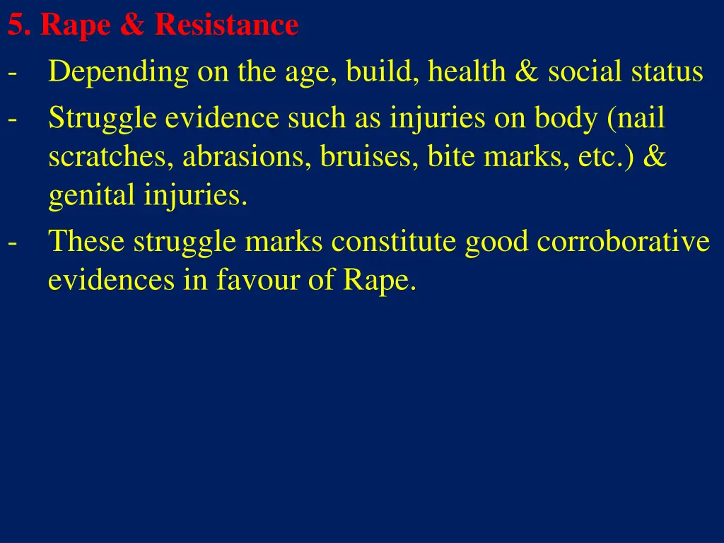 5 rape resistance depending on the age build