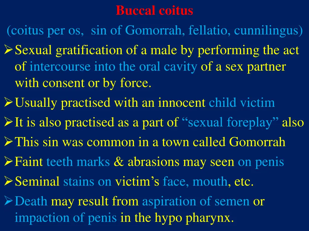 buccal coitus