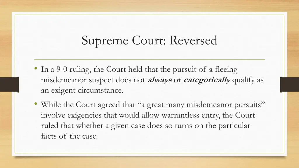 supreme court reversed