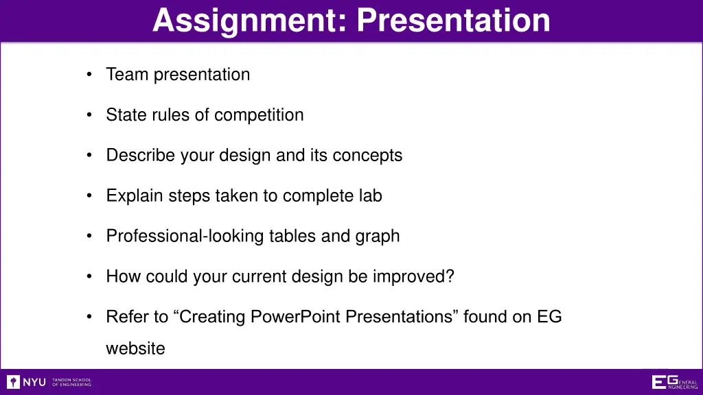 assignment presentation