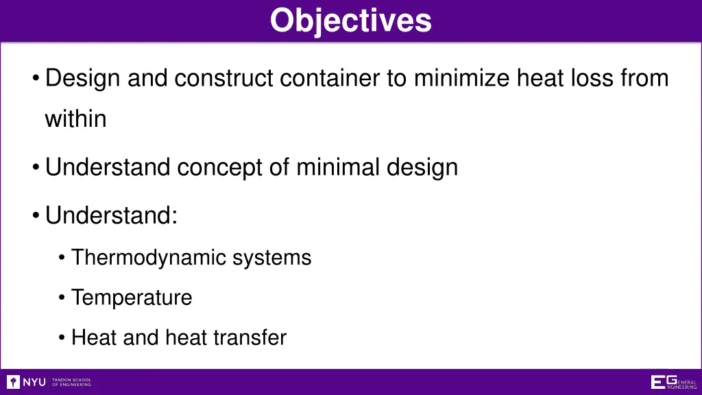 objectives