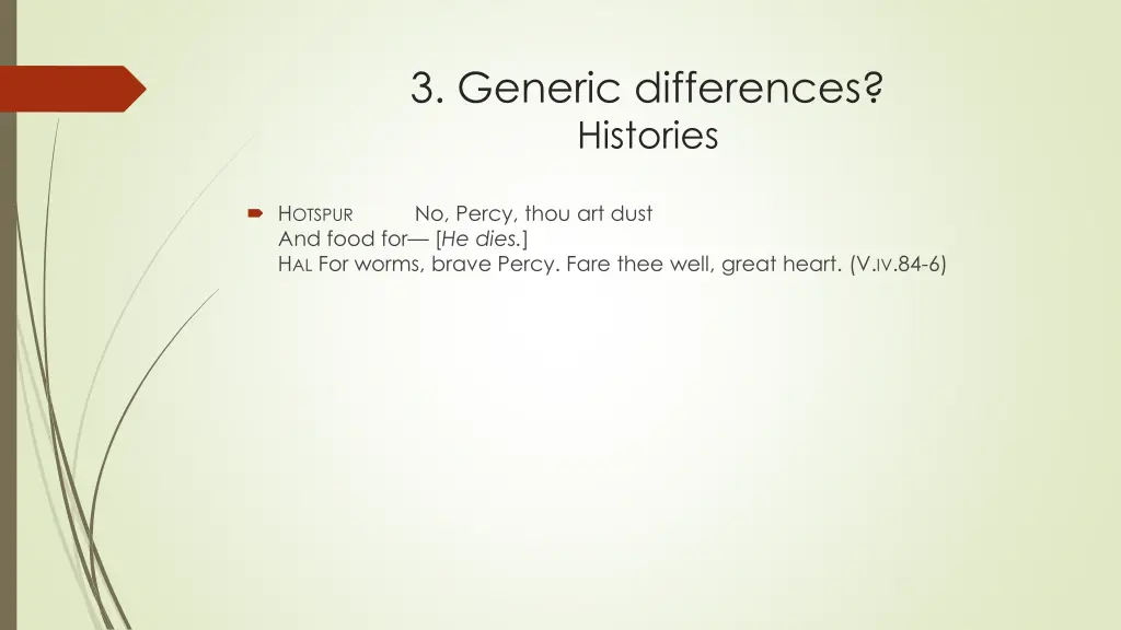 3 generic differences histories