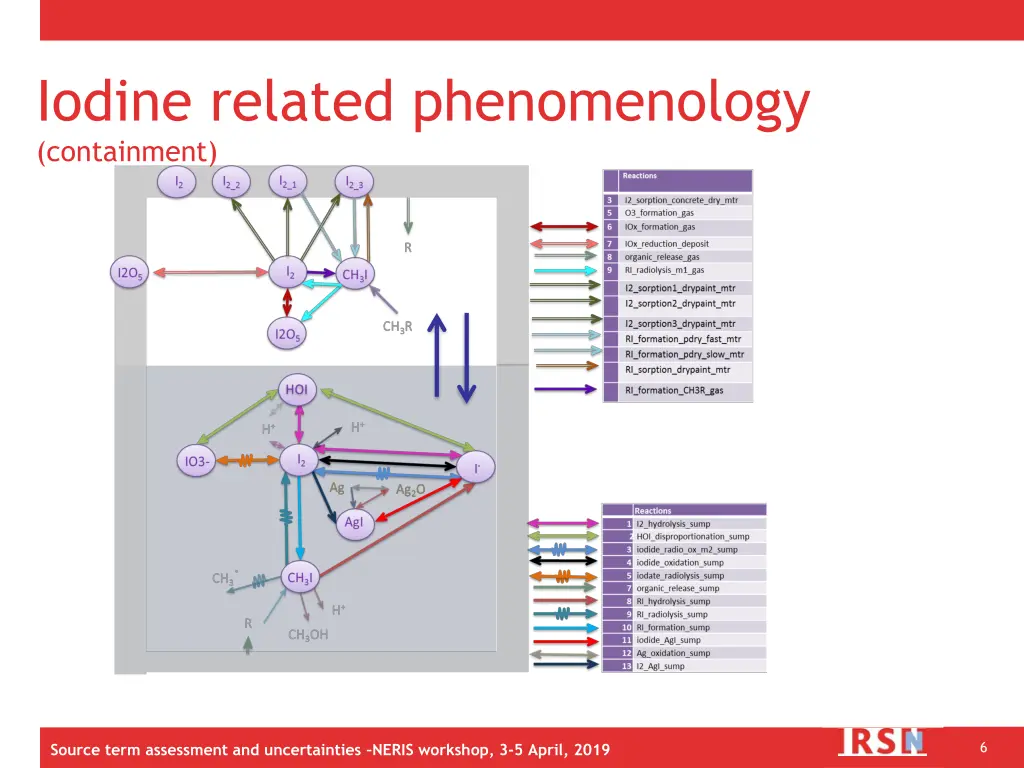 iodine related phenomenology containment