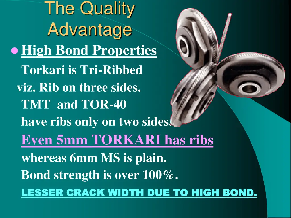 the quality advantage high bond properties