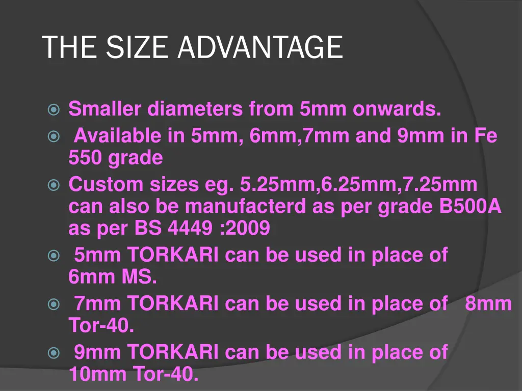 the size advantage