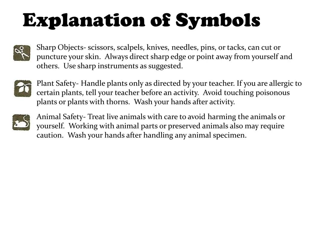 explanation of symbols 2