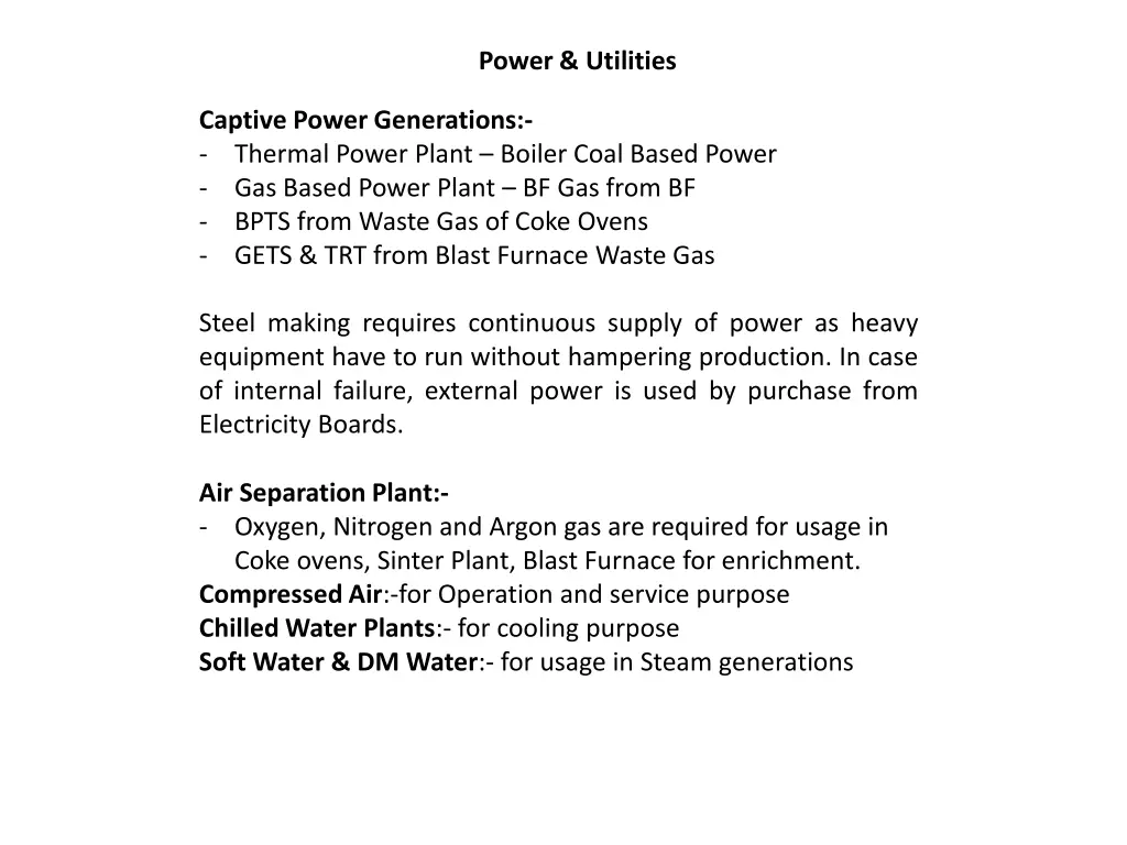 power utilities