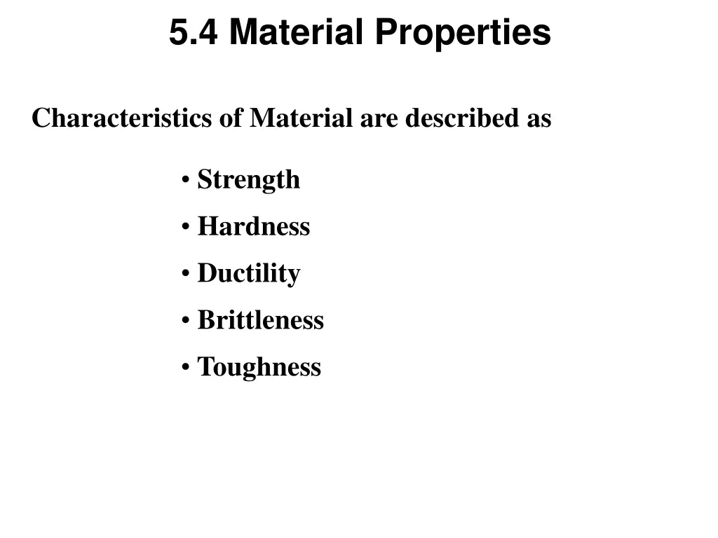 5 4 material properties