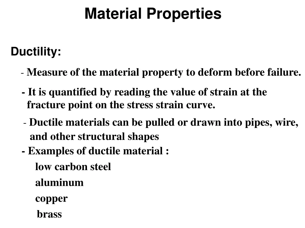 material properties 2