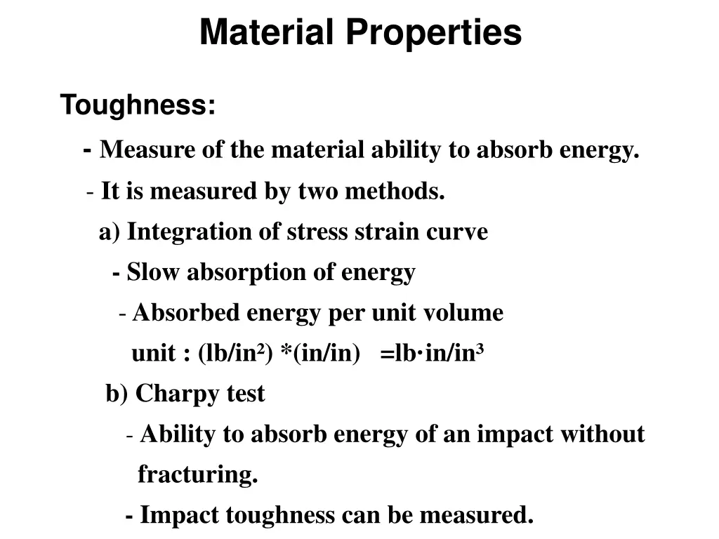 material properties 4