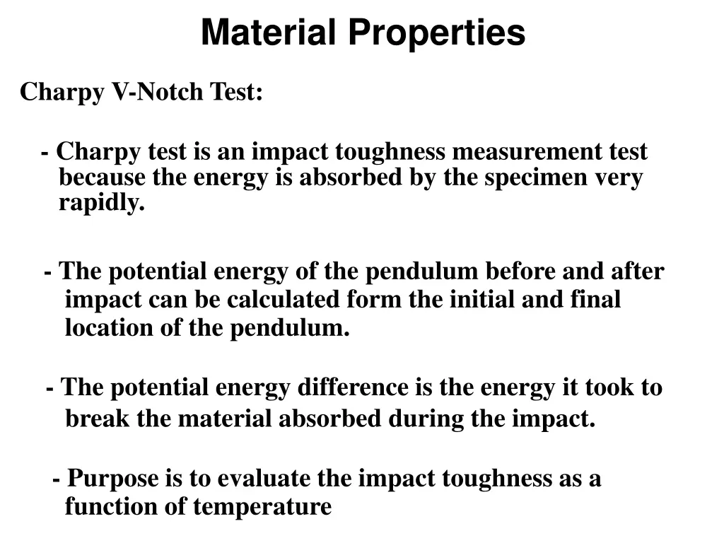 material properties 6