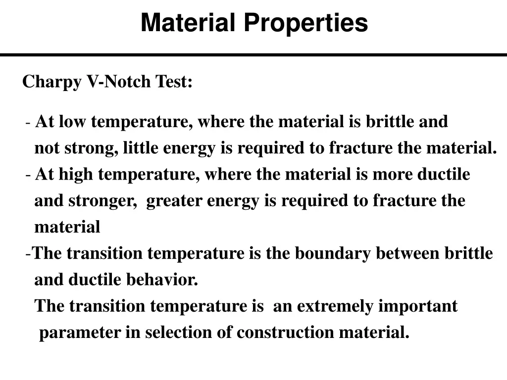 material properties 8