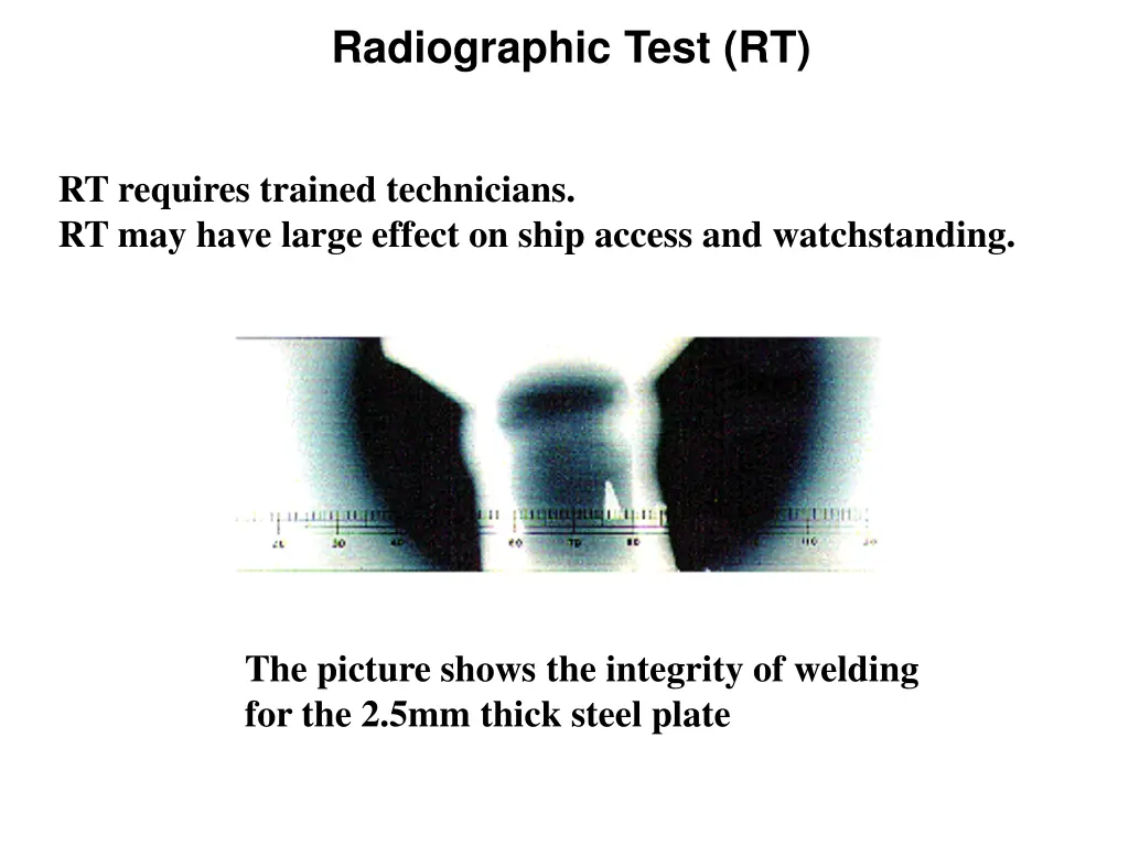 radiographic test rt