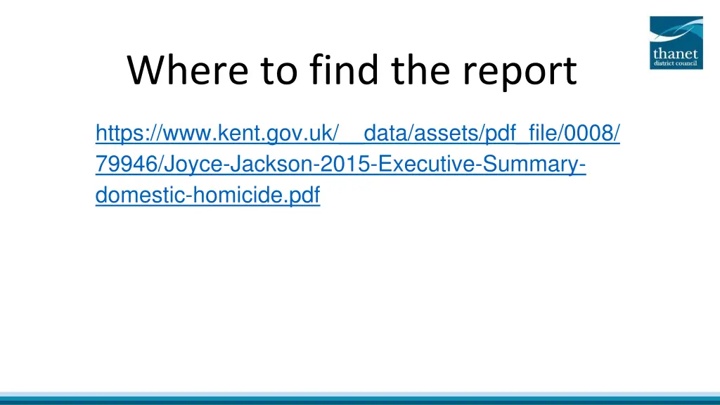 where to find the report