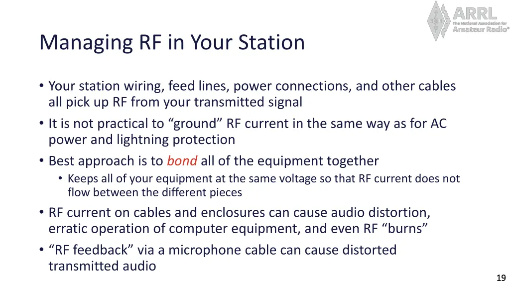 managing rf in your station