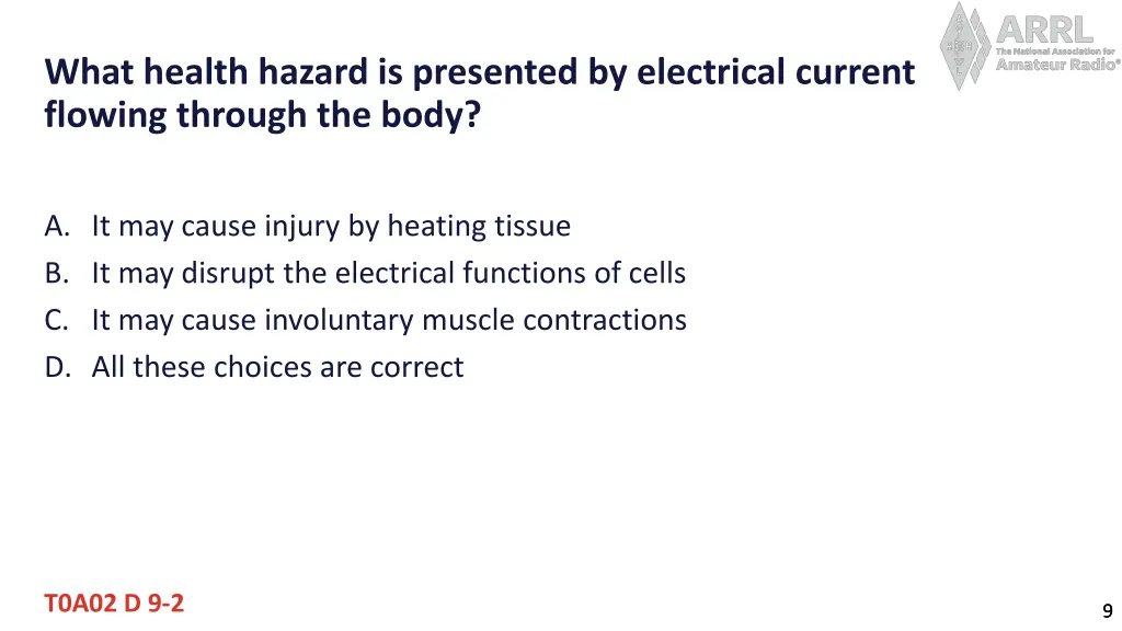 what health hazard is presented by electrical