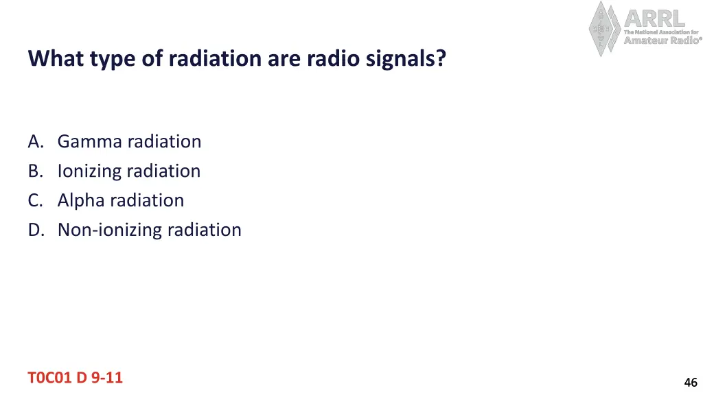 what type of radiation are radio signals