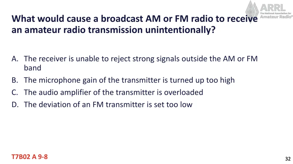 what would cause a broadcast am or fm radio