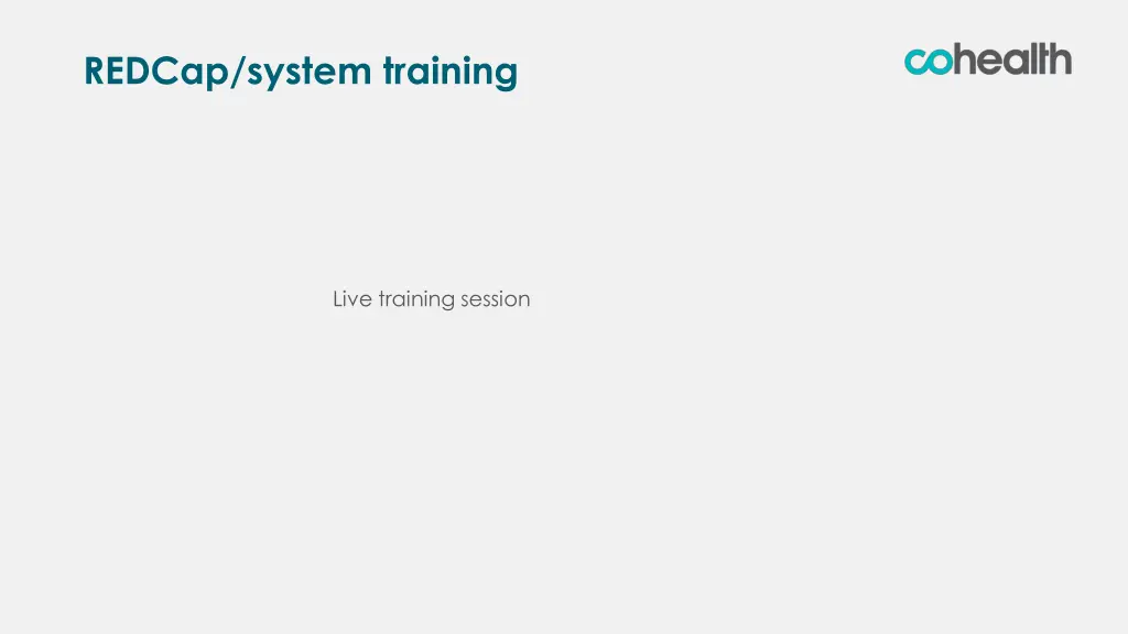 redcap system training