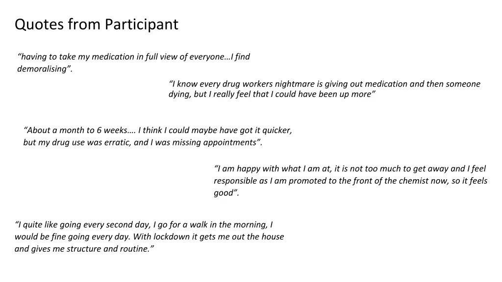 quotes from participant