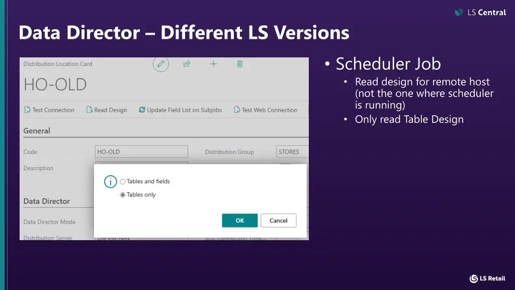 data director different ls versions 2