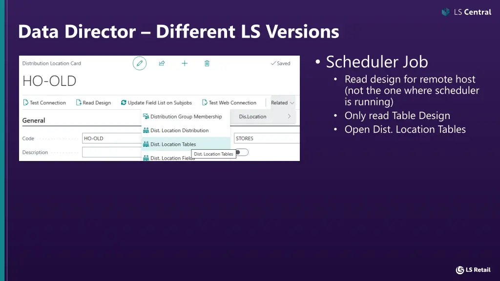 data director different ls versions 3