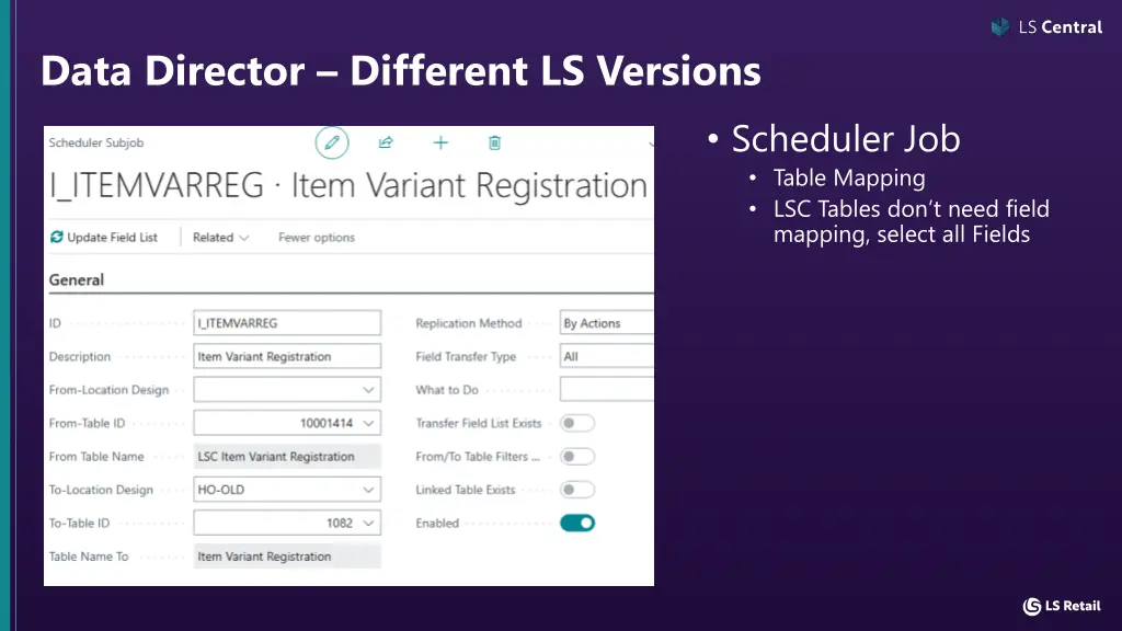 data director different ls versions 6